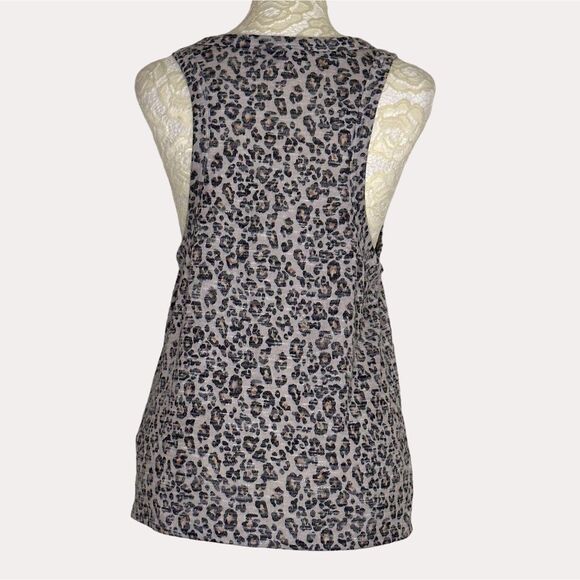 Z Supply Animal Print Tank Top Knit Blouse S - Picture 3 of 6